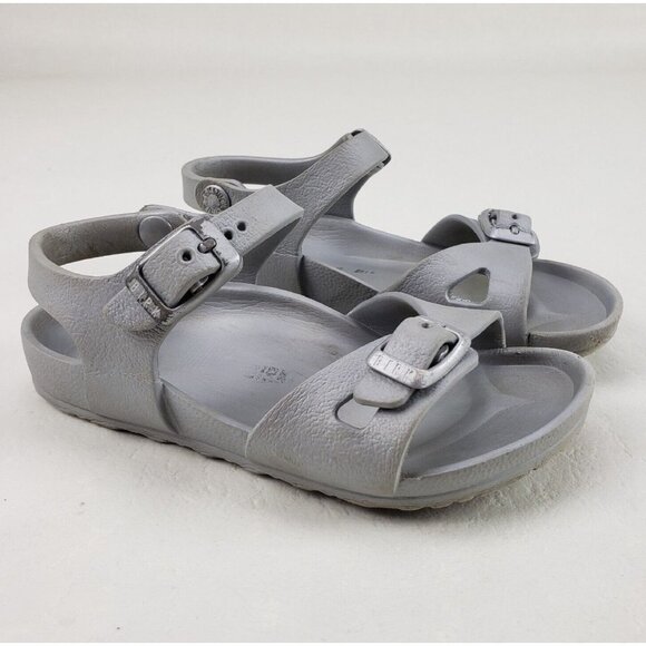 Birkenstock Rio Eva Girls Sandals Size 10-10.5 EU 28 Buckle Slip On Open Toe Kid - Picture 1 of 11